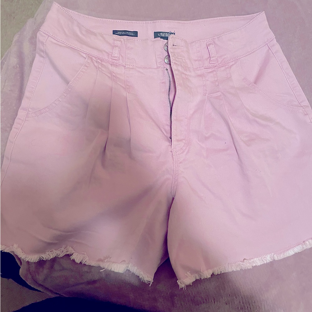 Purple high waist shorts